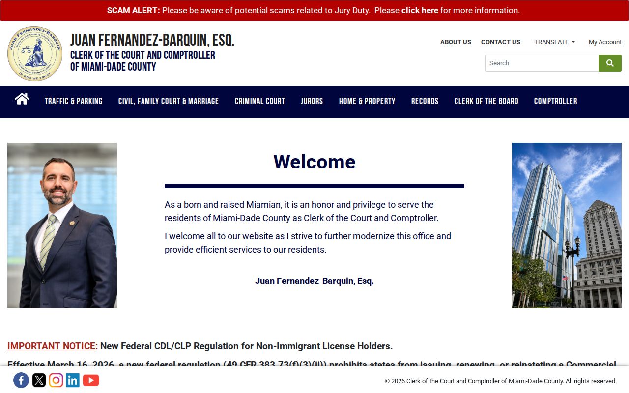 Hialeah residents directory Miami-Dade Clerk gateway