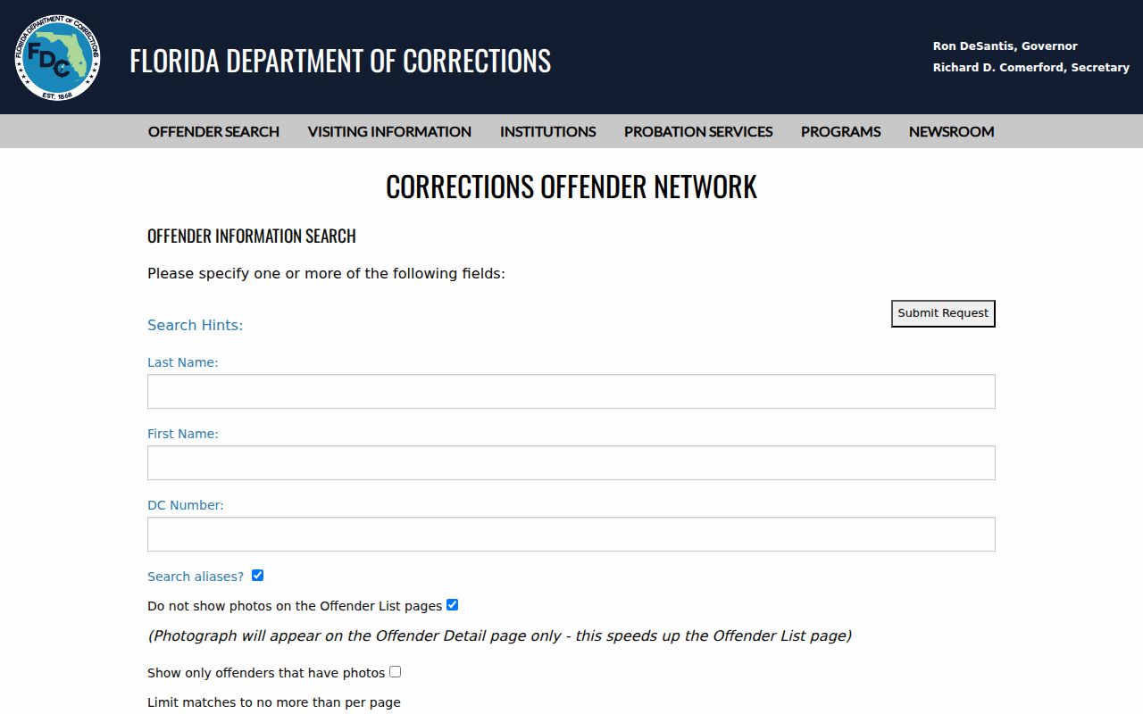 Hialeah neighbors Florida corrections offender search