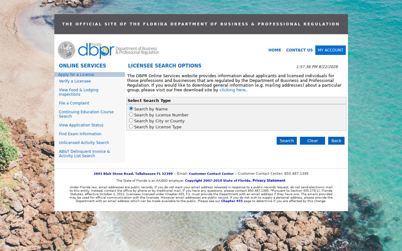 Hialeah ZIP code directory Florida license location search